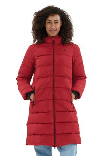 Whistler Winter Quilted Coat Amaret Long Puffer Jacket (warm, waterproof, windproof) tomato red ladies